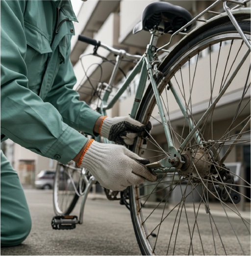 自転車の回収